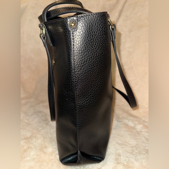 Montana West Black Faux Pebbled Leather Tote Shoulder Bag w Removable Pouch NWOT - Picture 5 of 8